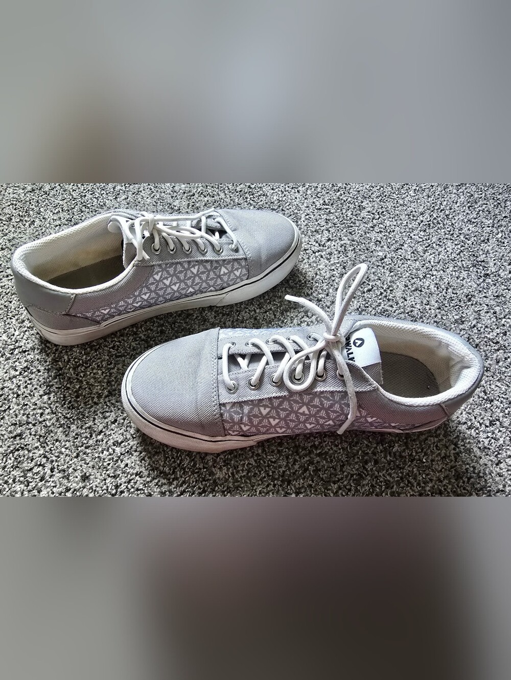 Airwalk Alya 5 Geometric Canvas Low Top Sneakers - Womens Size 8 - Picture 5 of 10